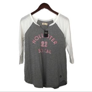 Long sleeve Hollister T-shirt.